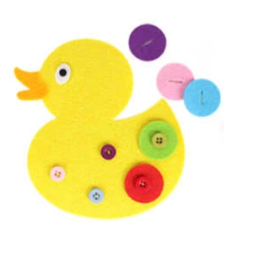 Felt Button/Zipper Activity For Fine Motor Skills