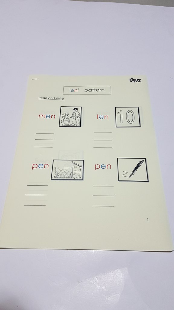 Montessori Pink Scheme - Phonics - word family - Patterns Worksheet