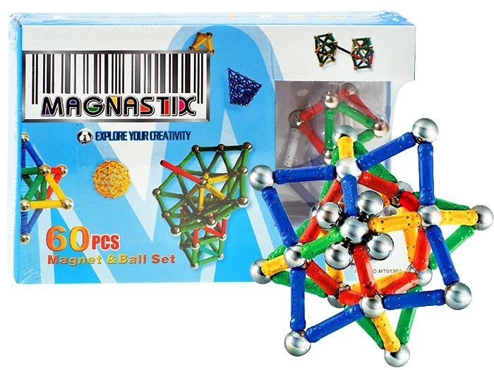 Magnetic Rookie Rods Magnetic Rods - 60 pcs Magnastix – RightToLearn.com.sg