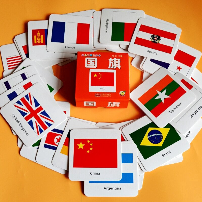 Flags of 44 Countries Flashcards