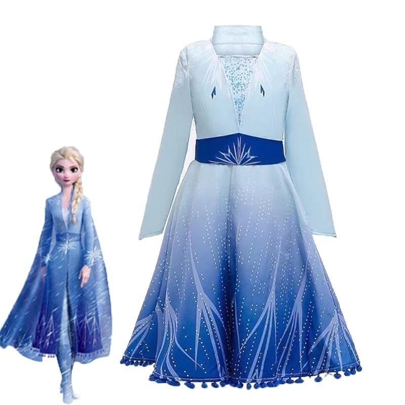 Frozen 2 - Elsa and Anna Dresses- Costumes Age 4-10 years