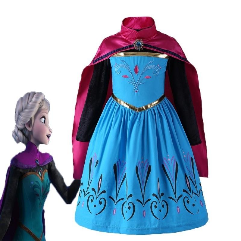 Frozen 2 - Elsa and Anna Dresses- Costumes Age 4-10 years