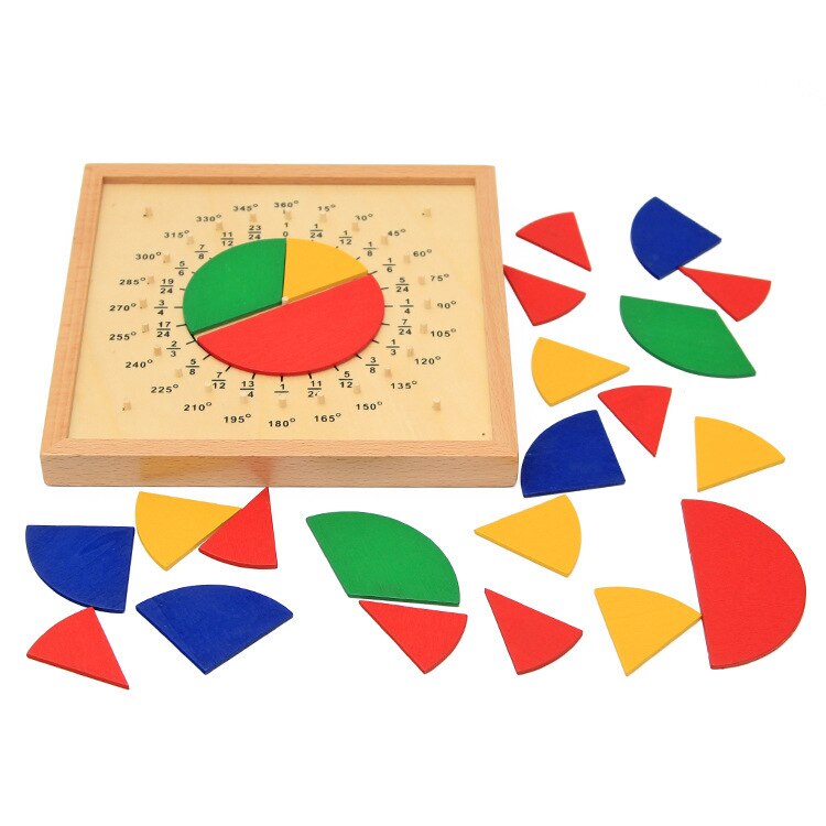 Montessori Geometric Board / Angles & fractions