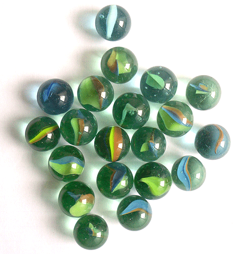 Clearance - Glass Marbles- Pack of 50/70 pcs