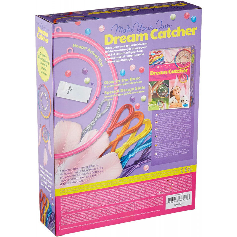 4M KidzMaker - DIY Art & Craft - Make Your Own Dream Catcher Hanging Display set