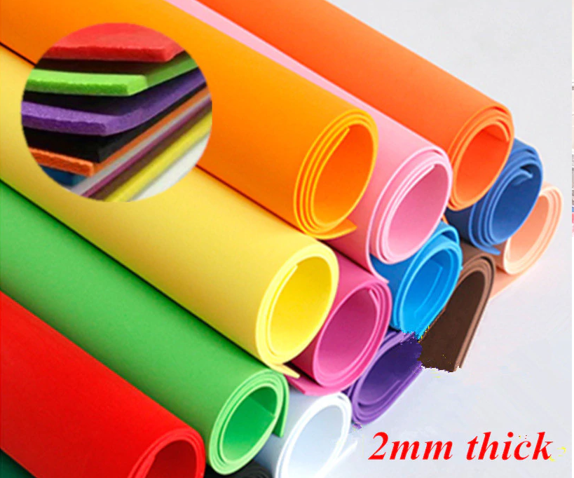 Art Craft A4 Size EVA Foam sponge sheet 1mm 2mm Thickness