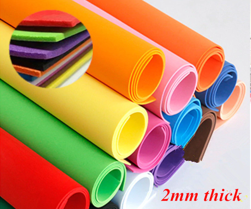 Art & Craft -  A4 Size EVA Foam sponge sheet 1mm / 2mm  Thickness