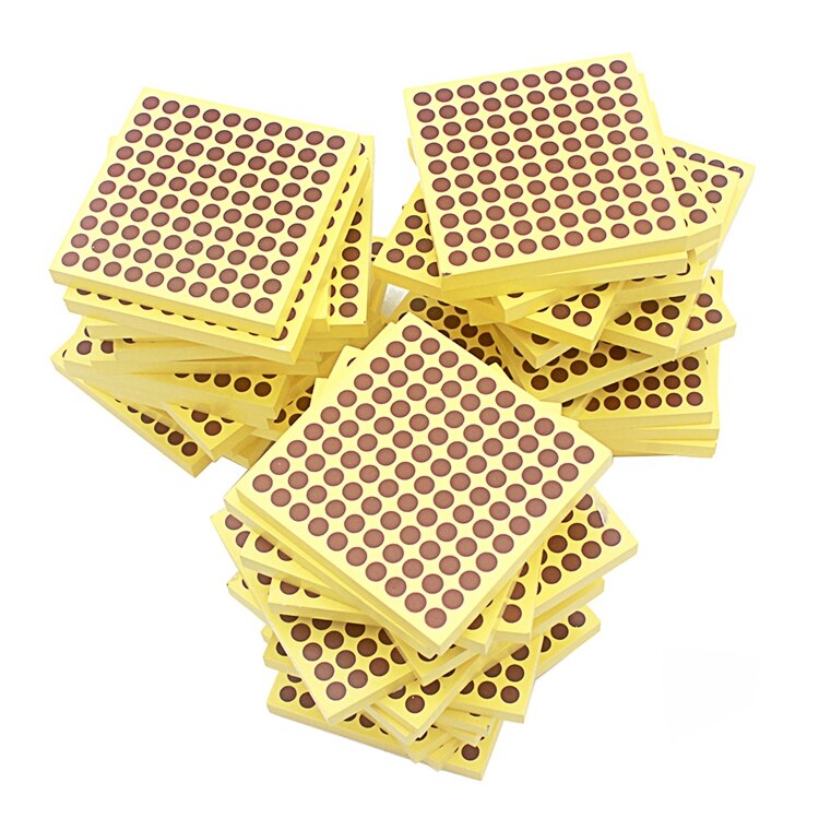 Montessori Math - Wooden Hundreds Squares