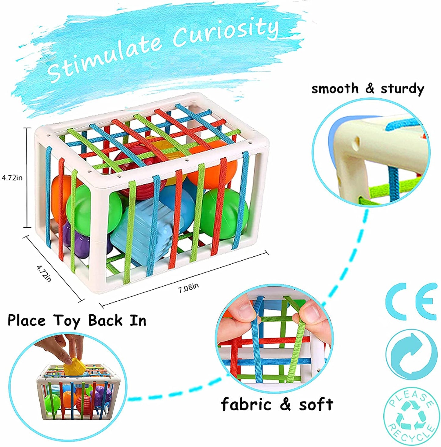 Sensory Bin Storage - Shape Sorting Sorter - Fine Motor / Concentration Development