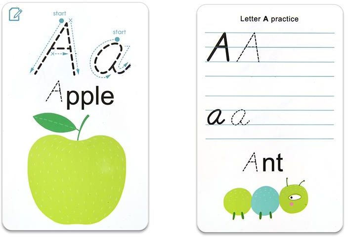 MiDeer Write and Wipe Cards Numbers/Math/Alphabet