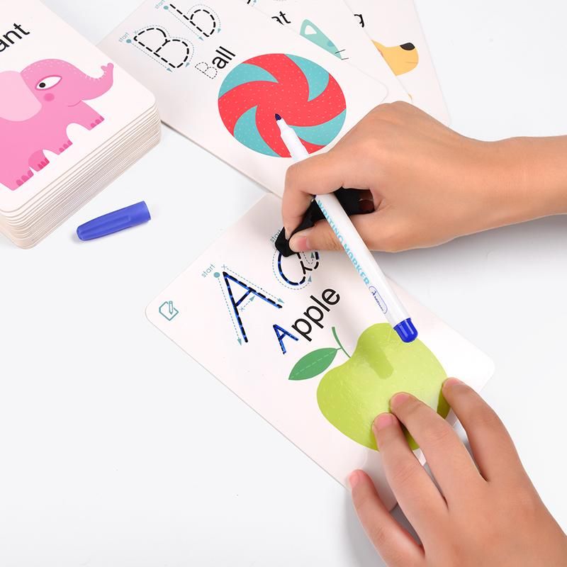 MiDeer Write and Wipe Cards Numbers/Math/Alphabet