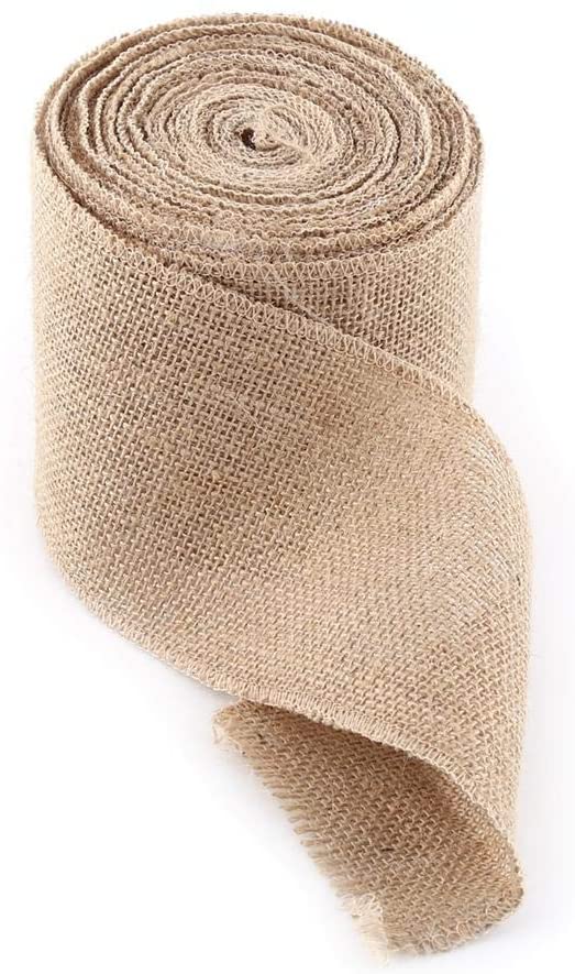 Jute Burlap Ribbon Lace Roll - Decor or gift wrapping