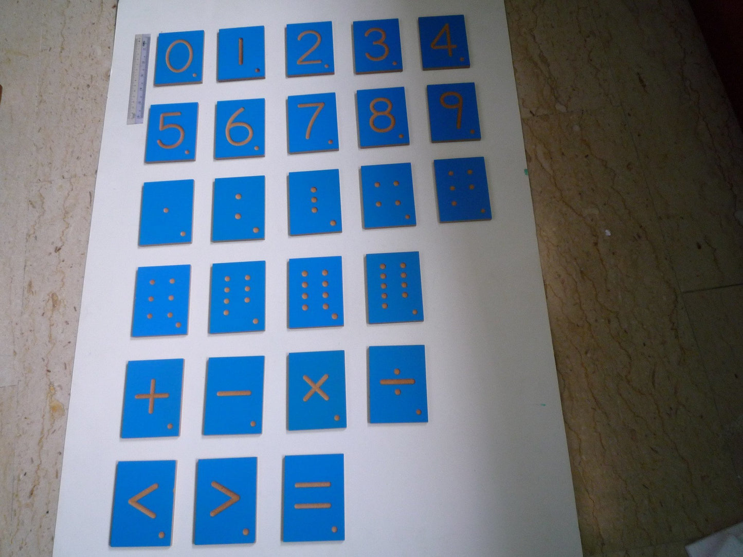 Montessori Letters/ Numbers/ Dots/ operation Symbols Tracing Tiles - RightToLearn.com.sg
 - 10