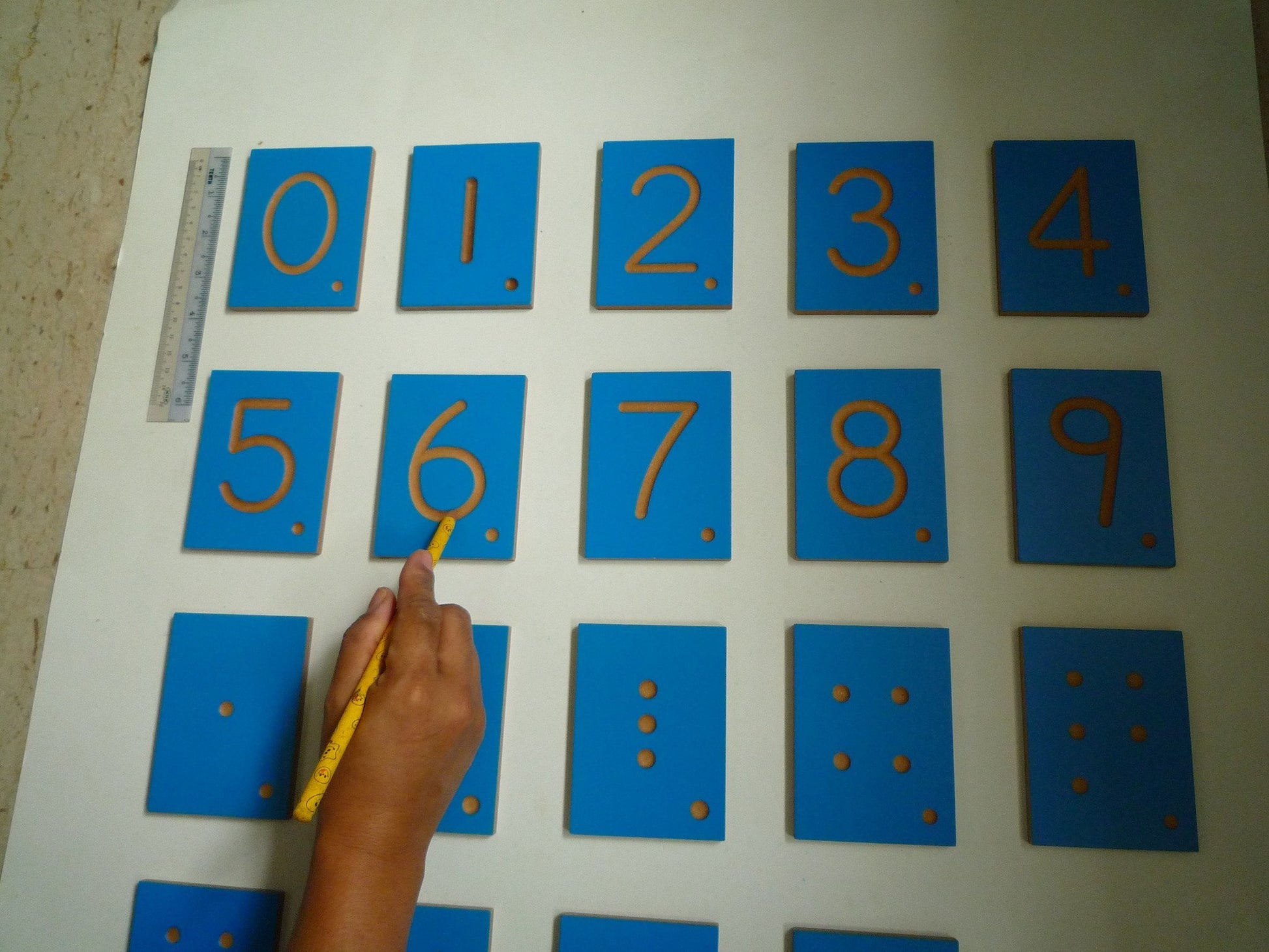 Montessori Letters/ Numbers/ Dots/ operation Symbols Tracing Tiles - RightToLearn.com.sg
 - 12