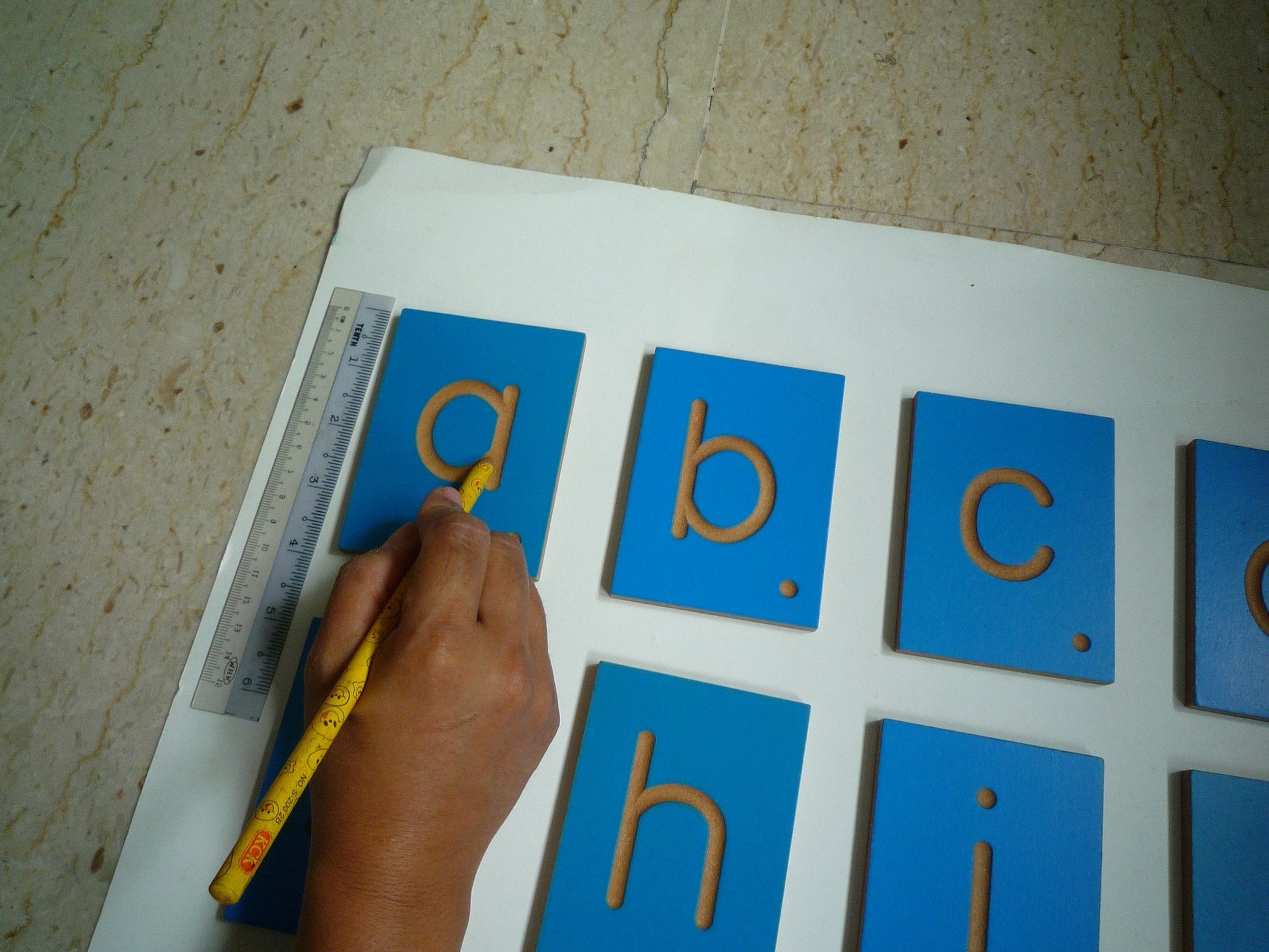 Montessori Letters/ Numbers/ Dots/ operation Symbols Tracing Tiles - RightToLearn.com.sg
 - 5