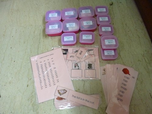 Montessori Pink Scheme - Phonics - Complete Reading Kit-1 - RightToLearn.com.sg
 - 1