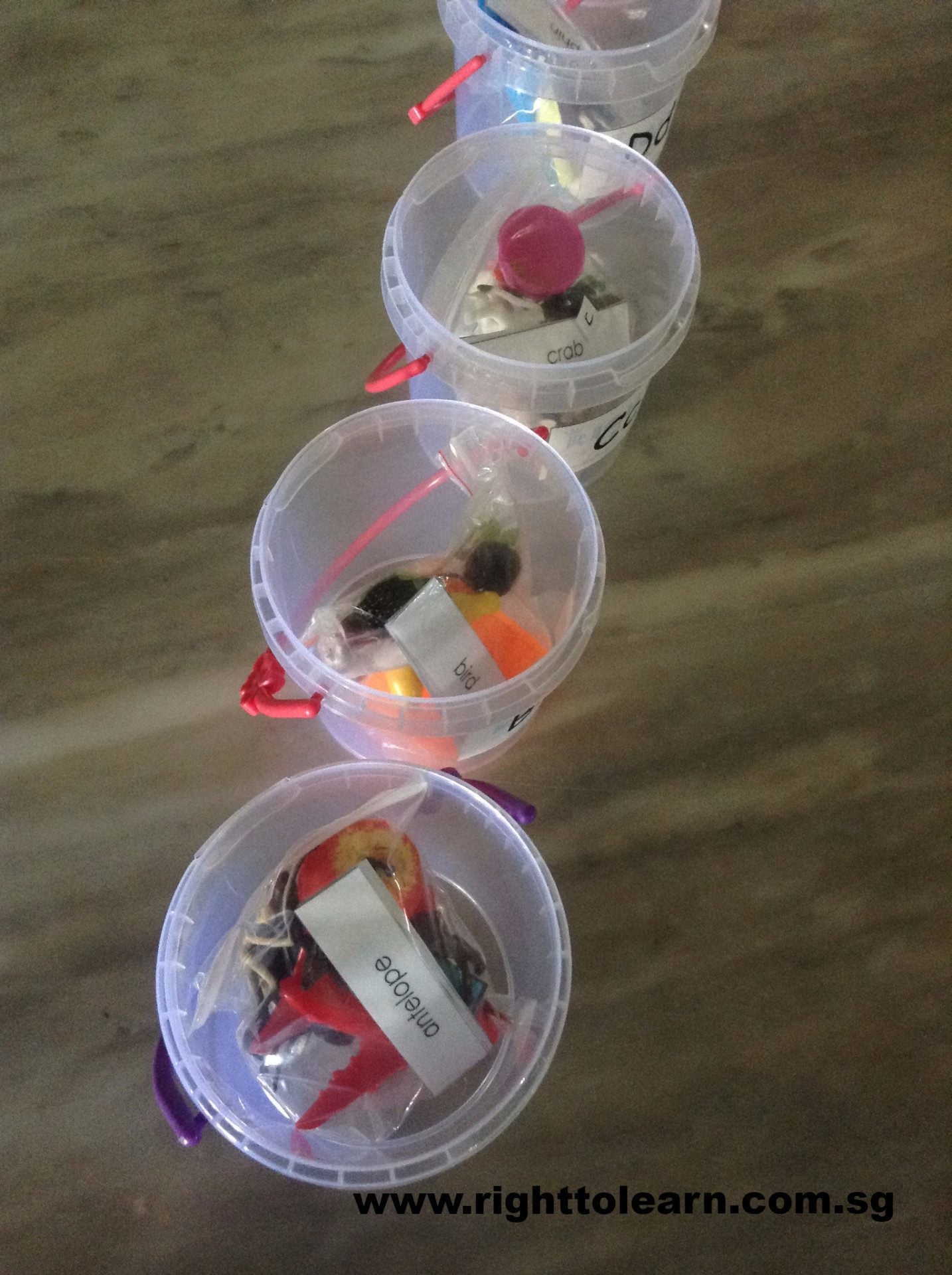 Phonics Alphabet / Letter Sound Tubs  A - Z objects with name tags - RightToLearn.com.sg
 - 2