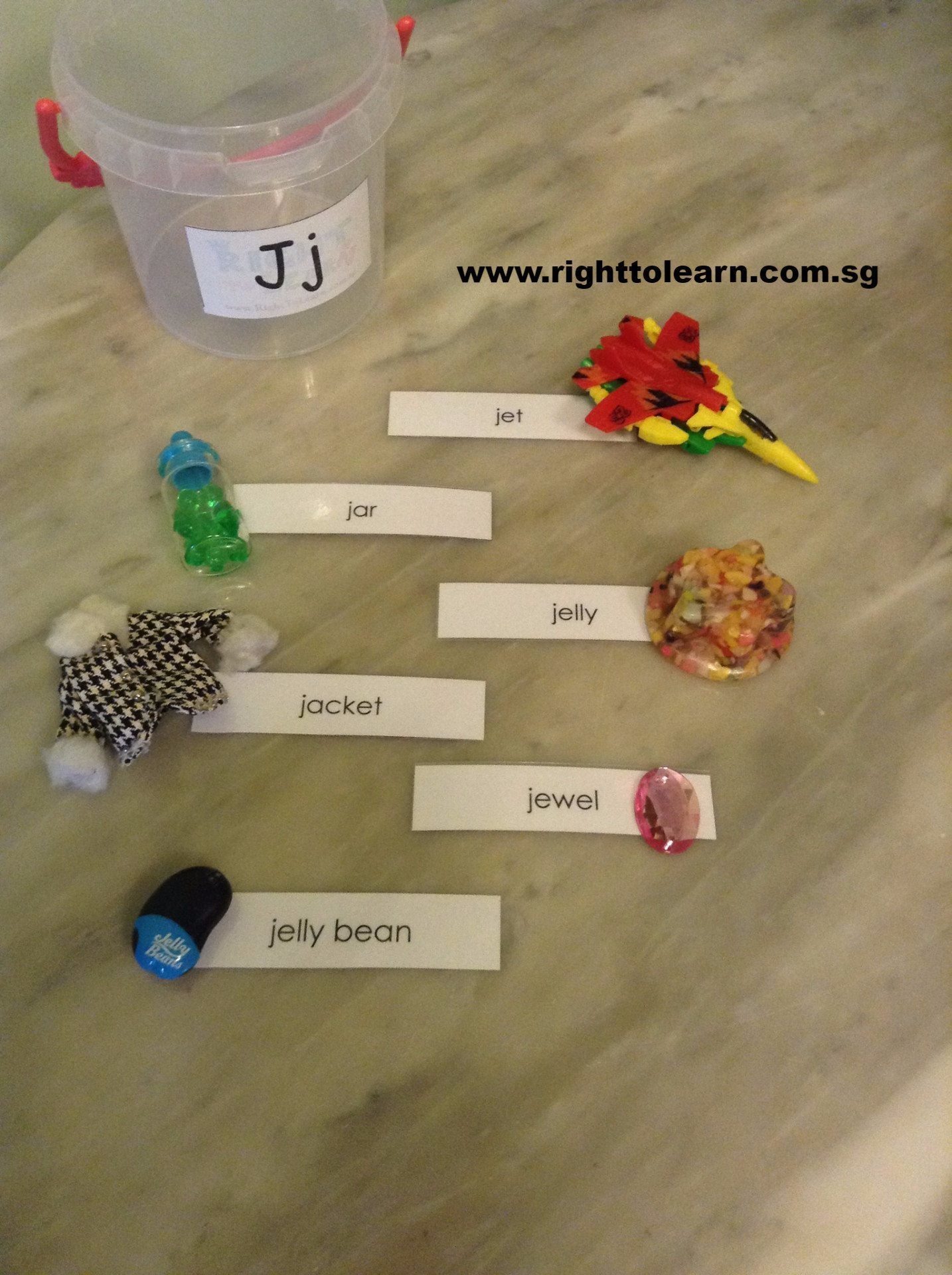 Phonics Alphabet / Letter Sound Tubs  A - Z objects with name tags - RightToLearn.com.sg
 - 4