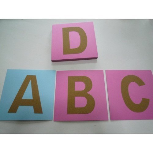 Sandpaper Letters Uppercase/ Capital - Mounted on card - RightToLearn.com.sg
