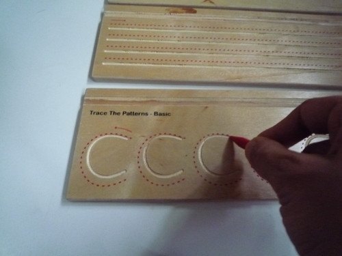 Wooden - Pattern Tracing Boards - Basic - RightToLearn.com.sg
 - 1