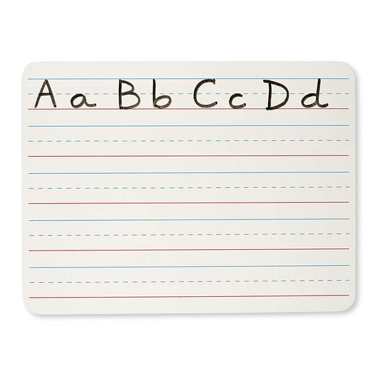 Reusable Dry Erase lap boards - Double sided White Board with lines /blank