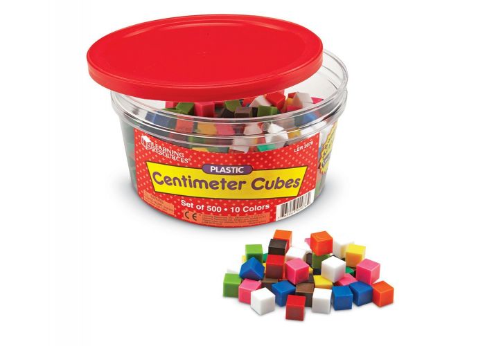 Learning Resources Centimeter Cubes - 1 cm Plastic Cubes - 500 pcs