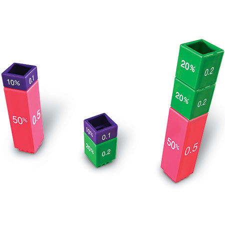 Learning Resources Fraction Tower Equivalency Cubes