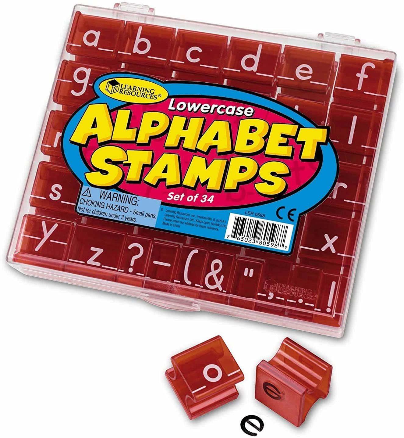 Learning Resources Lowercase Alphabet and Punctuation Stamps