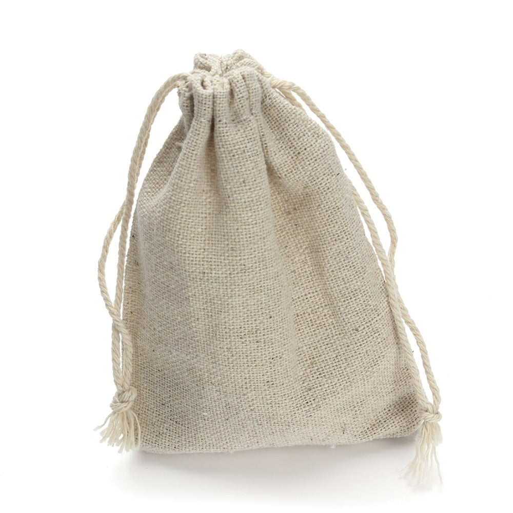 Draw string Cotton Linen Mystery/Cloth Pouch Bag