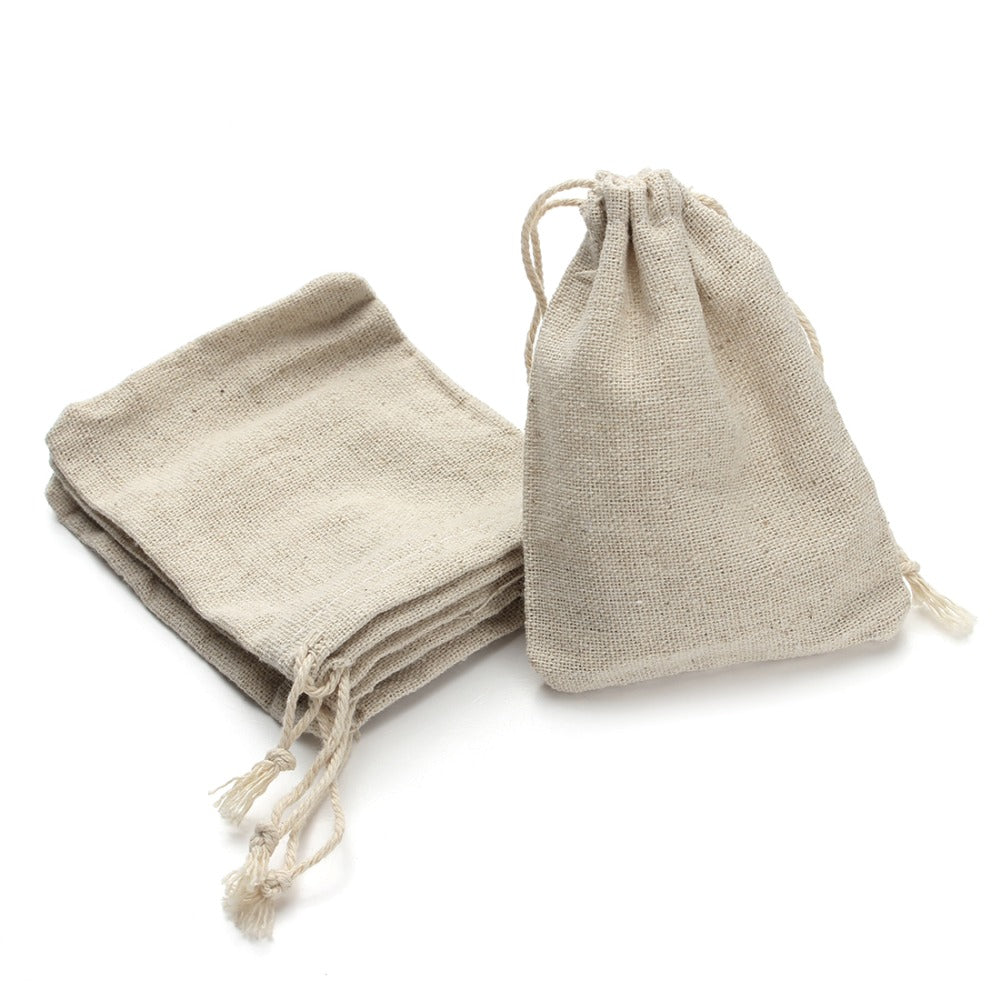 Draw string Cotton Linen Mystery/Cloth Pouch Bag