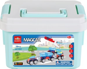 MAGCAR - 28 pcs Magnetic Car / Vehicles Building parts - STEM