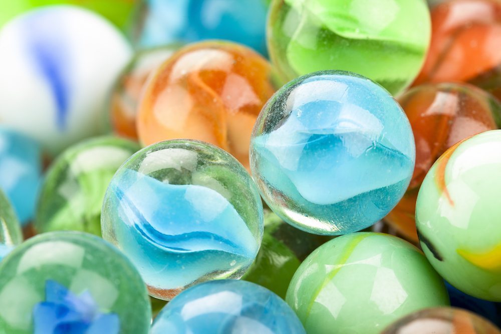 Clearance - Glass Marbles- Pack of 50/70 pcs