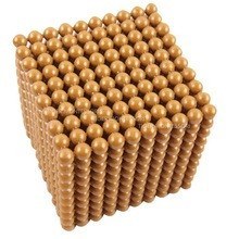 Golden Brown Thousand Bead Cube - RightToLearn.com.sg
