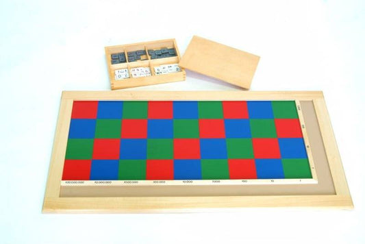 Montessori Checker Board with Number tiles - RightToLearn.com.sg
 - 1