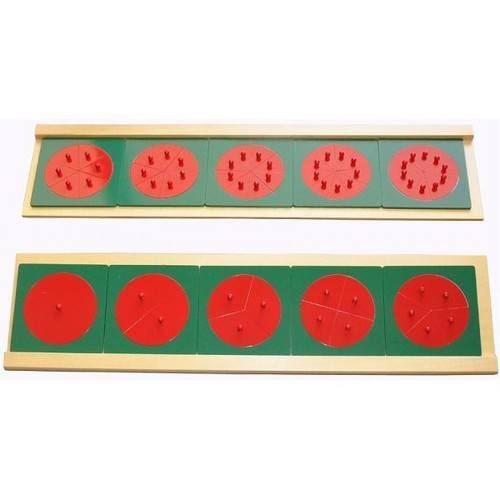 Montessori Metal fraction circles w/stand - RightToLearn.com.sg
 - 1