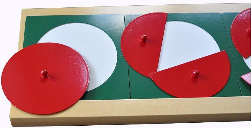 Montessori Metal fraction circles w/stand - RightToLearn.com.sg
 - 2