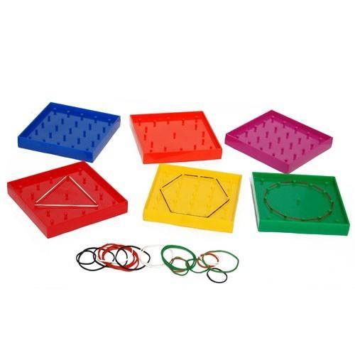 Rainbow Geoboard - set of 6 pcs - RightToLearn.com.sg
 - 1