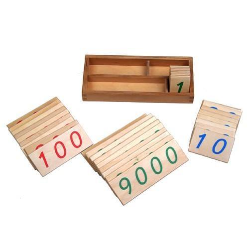 Small Number Cards - Wooden - RightToLearn.com.sg
