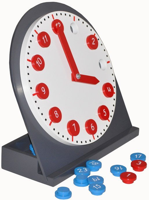 Wooden Clock with Movable Hands & Numbers - RightToLearn.com.sg
 - 4