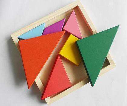 Wooden Tangram - small - RightToLearn.com.sg
 - 1