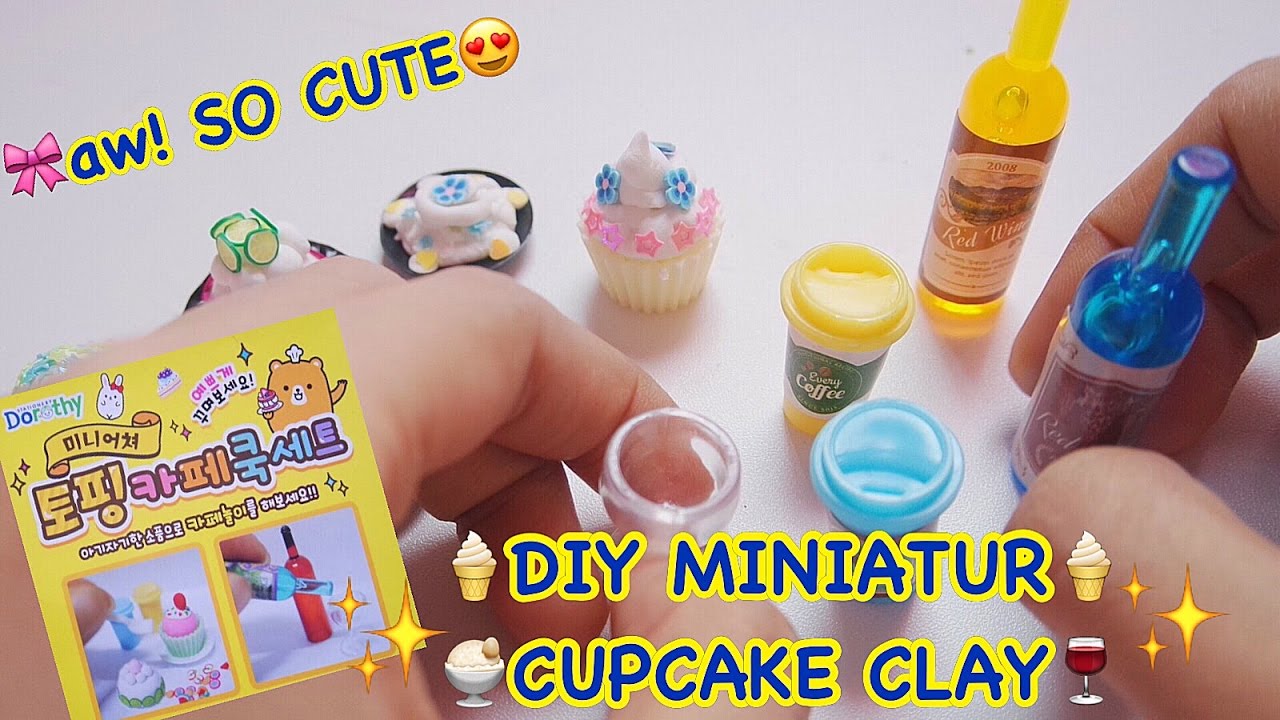 Cupcake Pastry Chef Set-Miniature Clay –