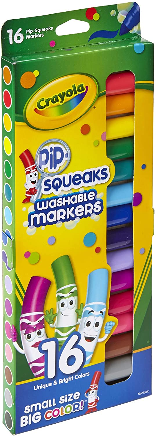 Crayola - Pip-Squeaks Mini Washable Markers 16 pcs