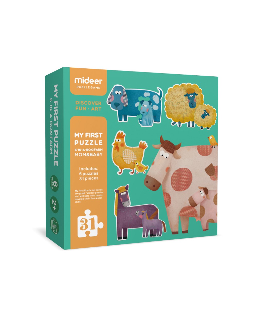 MiDeer puzzle Games - My First Puzzle 6-IN-A-Box! Mom and Baby