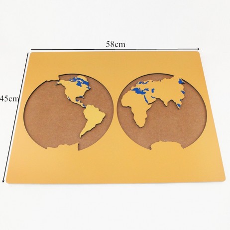 Montessori Pin / Puzzle Map of Oceans