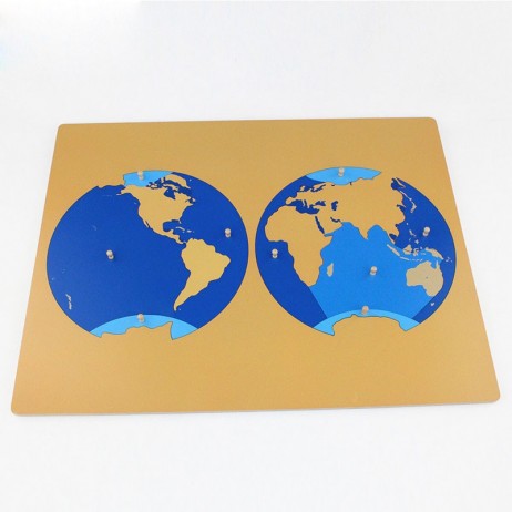 Montessori Pin / Puzzle Map of Oceans