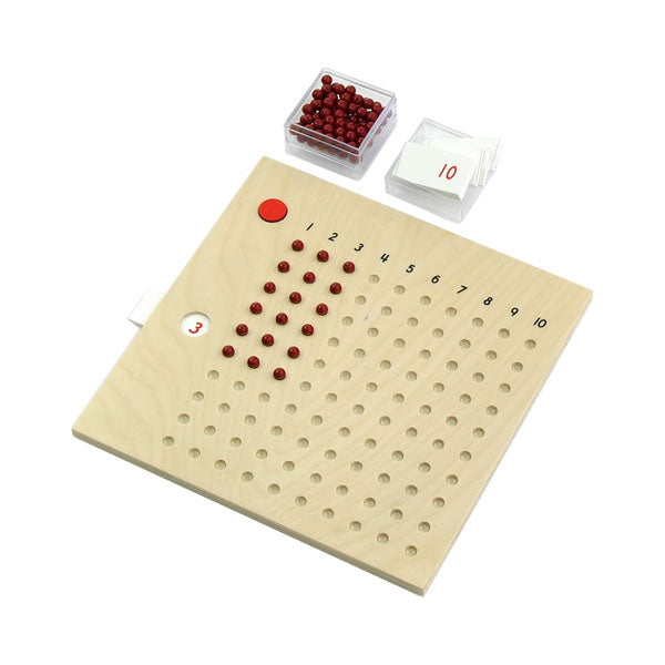 Multiplication Board with plastic boxes