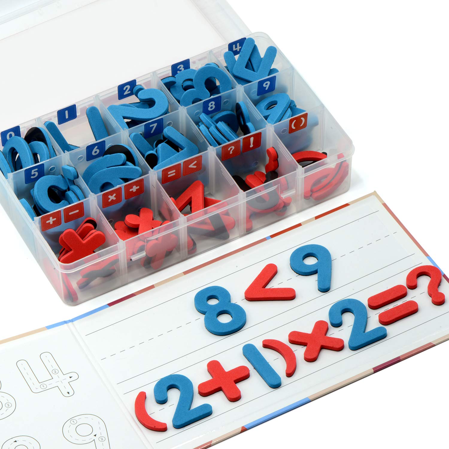 Number Math Box Magnetic Numbers and Mathematical Operations Box - Montessori Inspired ...