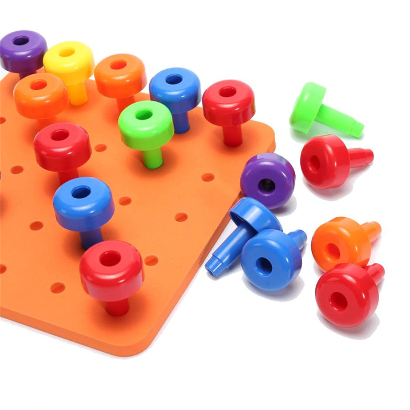 Peg & Stack Board with Pegs