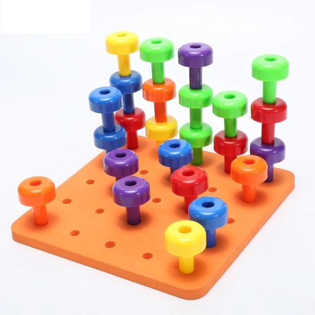 Peg & Stack Board with Pegs