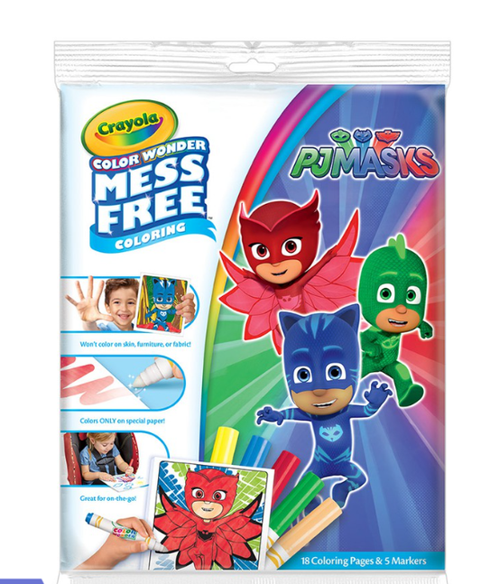 Crayola - PJ Masks Overwrap - Color Wonder Mess Free